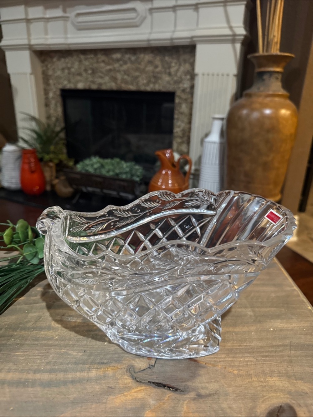 Marquis by Waterford Holiday Sleigh Lead Crystal Germany.